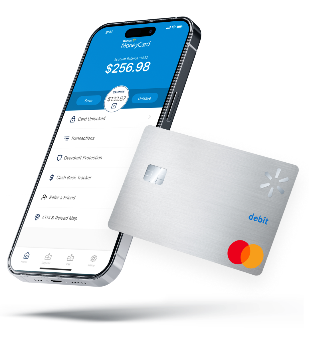 mobile app and card