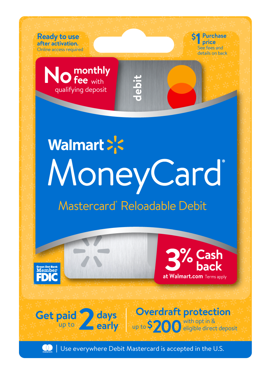 Reloadable Debit Card Account that Earns You Cash Back | Walmart MoneyCard